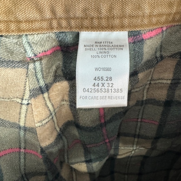 Lakin & McKey duck canvas carpenter work jeans size 44x32 - Picture 7 of 7